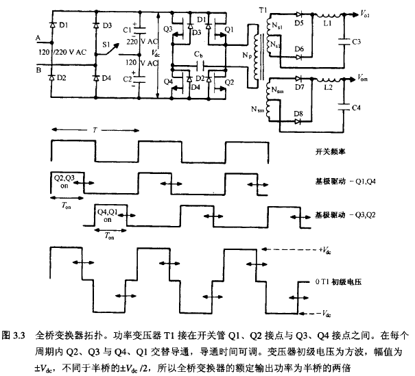 全橋拓撲?基本工作原理