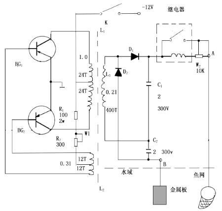 場(chǎng)效應管捕魚(yú)機電路圖