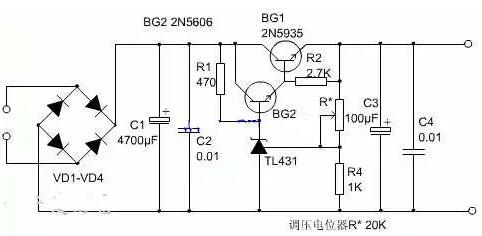 穩(wěn)壓電源電路圖大全-電路圖原理分析及典型電路圖詳解-KIA MOS管