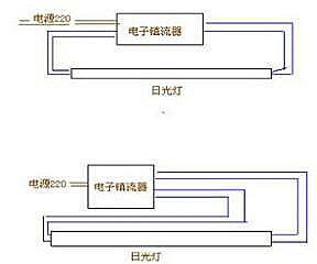 電子鎮流器接線(xiàn)圖,電子鎮流器