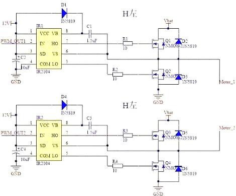 mos管h橋驅動(dòng)電路圖