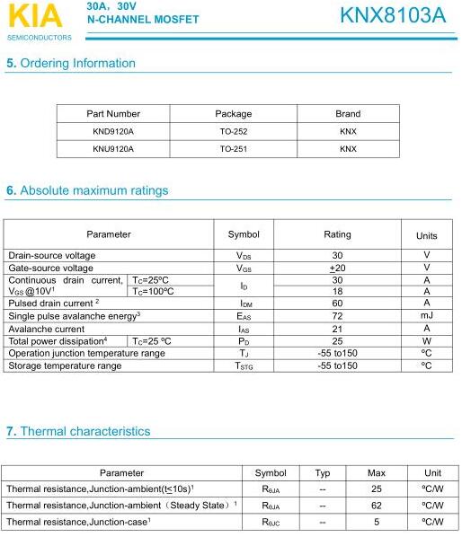 KNX8103A 30V30A