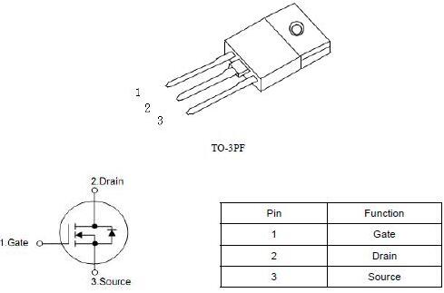 開(kāi)關(guān)電源MOS管,KNX42150A,2.8A/1500V