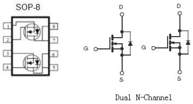 無(wú)線(xiàn)充MOS管,KNE4603A2,7A/30V