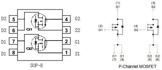 PFC電路碳化硅二極管，KIA4953,-5.3A/-30V