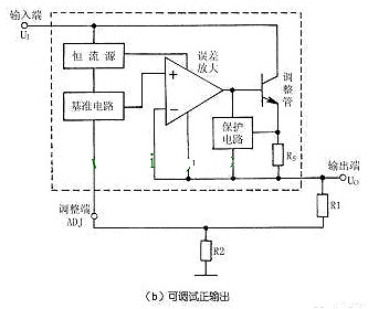 三端穩壓管內部電路圖