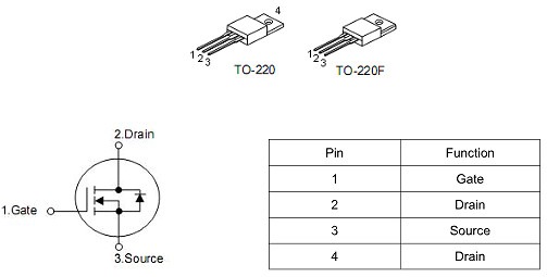 MOS管,4665A,7.5A/650V