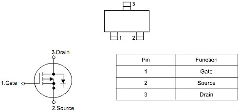 MOS管 -4.0A/-16V KIA3415 P溝道 規格書(shū)下載 原廠(chǎng)供貨-KIA MOS管