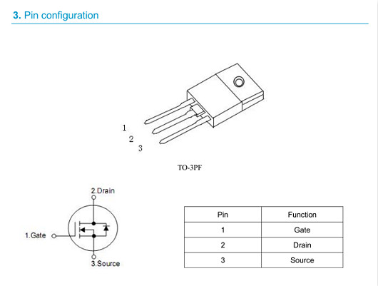 1500V?3A 變頻器 KNX42150A 1500V?3A參數附件-KIA MOS管