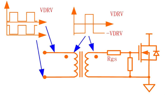 MOS管驅動(dòng)變壓器隔離電路