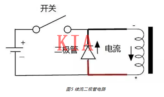 繼電器，二極管