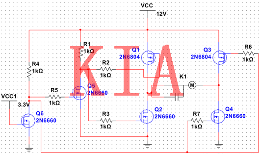 MOS管直流電機驅(qū)動電路設(shè)計解析-KIA MOS管