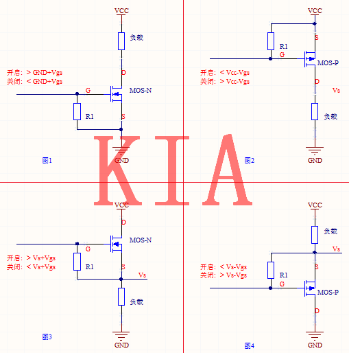 MOS管電路|MOS管基本使用電路分享-KIA MOS管