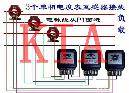 三相四線(xiàn)電表接線(xiàn)圖