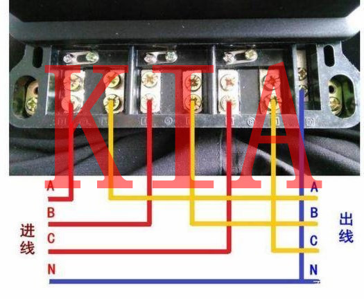 三相四線(xiàn)電表接線(xiàn)圖