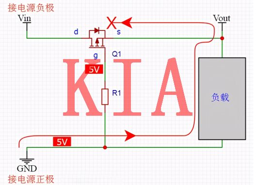 PMOS，防電源反接電路