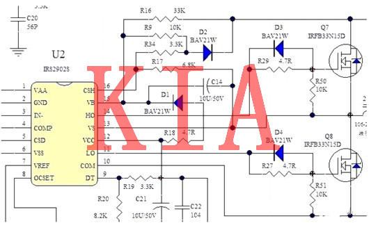 場(chǎng)效應管功放電路圖