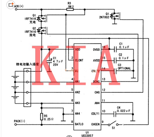 關(guān)于鋰電控制板的靜電和過壓保護(hù)-KIA MOS管