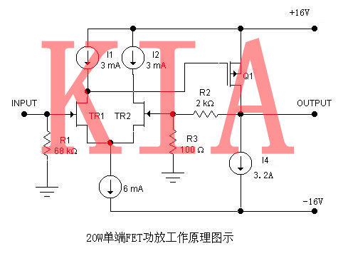 場(chǎng)效應管，功放電路