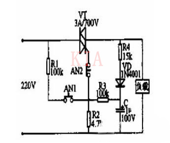 停電自鎖 電源開(kāi)關(guān)電路