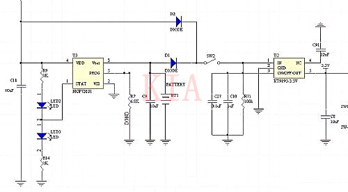 詳細(xì)供電電路切換與鋰電池充電電路設(shè)計(jì)-KIA MOS管