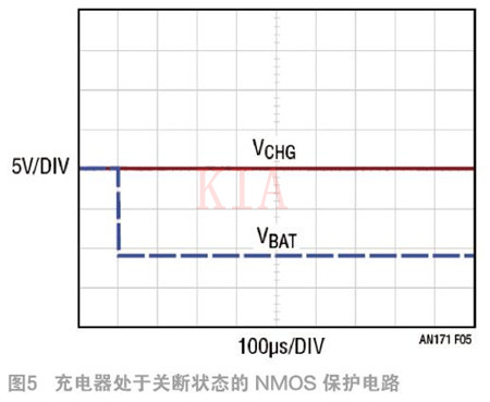 NMOS 電池充電器 反向電壓