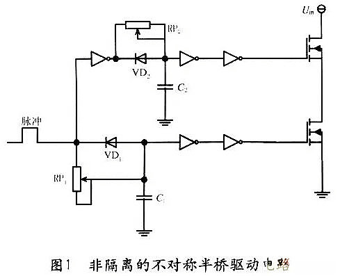 MOSFET 不對(duì)稱(chēng)半橋隔離驅(qū)動(dòng)電路