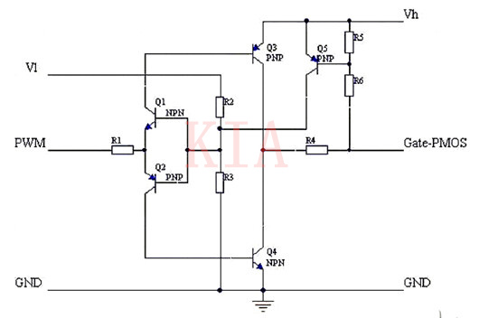 自舉升壓結構設計雙電壓MOSFET驅動電路-KIA MOS管