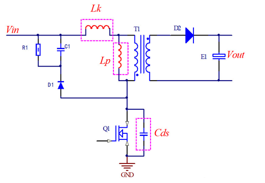 開(kāi)關(guān)電源RCD鉗位電路工作過(guò)程詳解-KIA MOS管