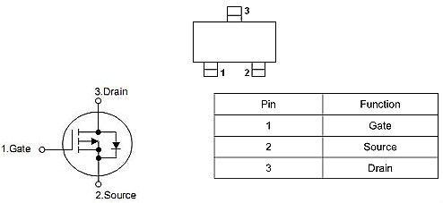 MOS管2301 P溝道場(chǎng)效應管 -2.8A-20V規格書(shū) 原廠(chǎng)報價(jià)-KIA MOS管