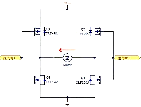 H橋控制電機|H橋電機正反轉(zhuǎn)換控制電路-KIA MOS管