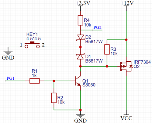 【電路收藏】一鍵開關(guān)機電路分享-KIA MOS管