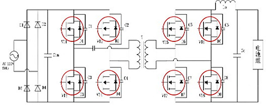 MOSFET 充電樁 電路