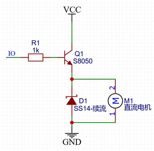 單片機(jī)IO引腳直接驅(qū)動直流電機(jī)-KIA MOS管