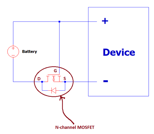 NMOS 反向 電路