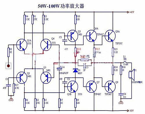 場效應(yīng)管功放電路