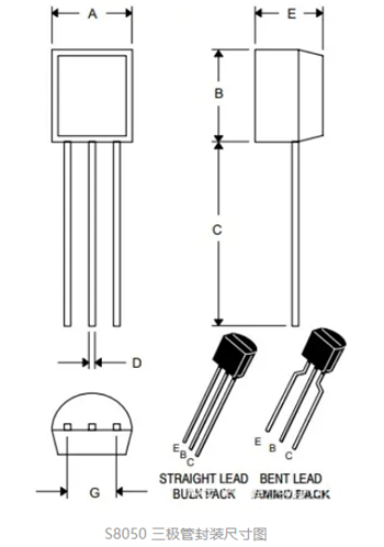 S8050參數(shù)與管腳圖,S8050三極管-KIA MOS管