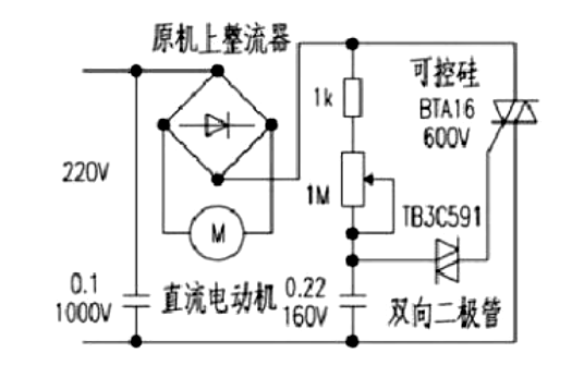 可控硅調(diào)壓電路