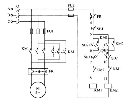 電動機正反轉(zhuǎn)電路圖