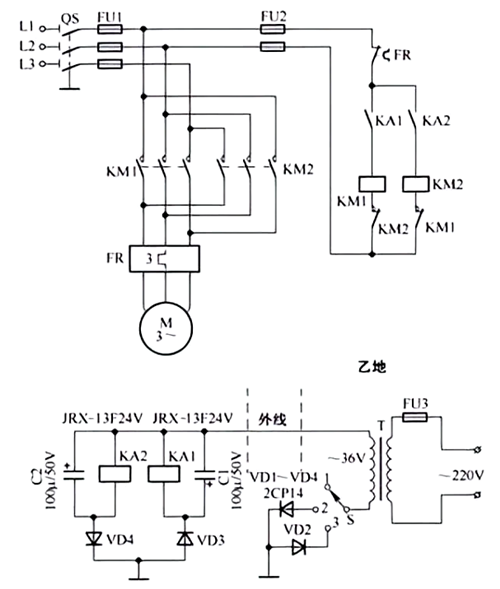 電動機正反轉(zhuǎn)電路圖