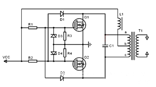 zvs電路圖，ZVS電路原理（零電壓開關(guān)）-KIA MOS管