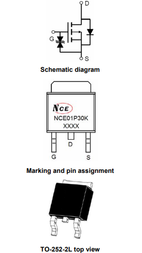 NCE01P30K參數(shù)及代換,NCE01P30K引腳資料PDF-KIA MOS管