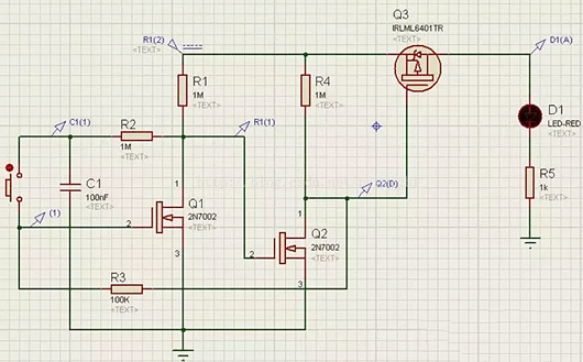 單鍵開關機電路