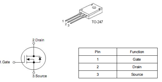?礦機(jī)電源mos,KCX3560A參數(shù),76A 600V,TO-247-KIA MOS管