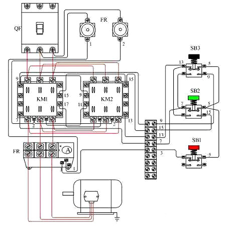 電動(dòng)機正反轉,接線(xiàn)圖