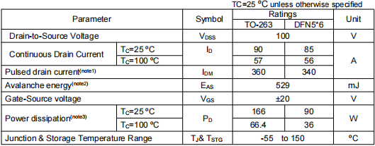 80n10場效應管,KCX3310A參數(shù)